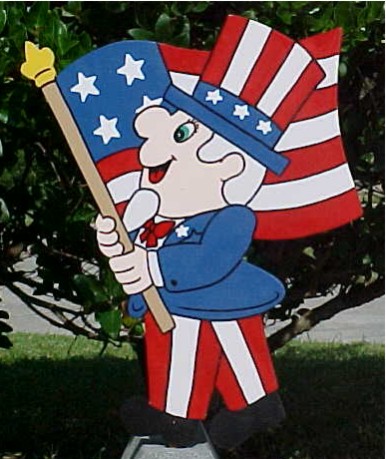 Uncle Sam Lawn Sign
